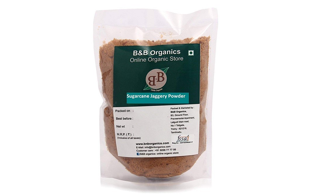 B&B Organics Sugarcane Jaggery Powder    Pack  10 kilogram